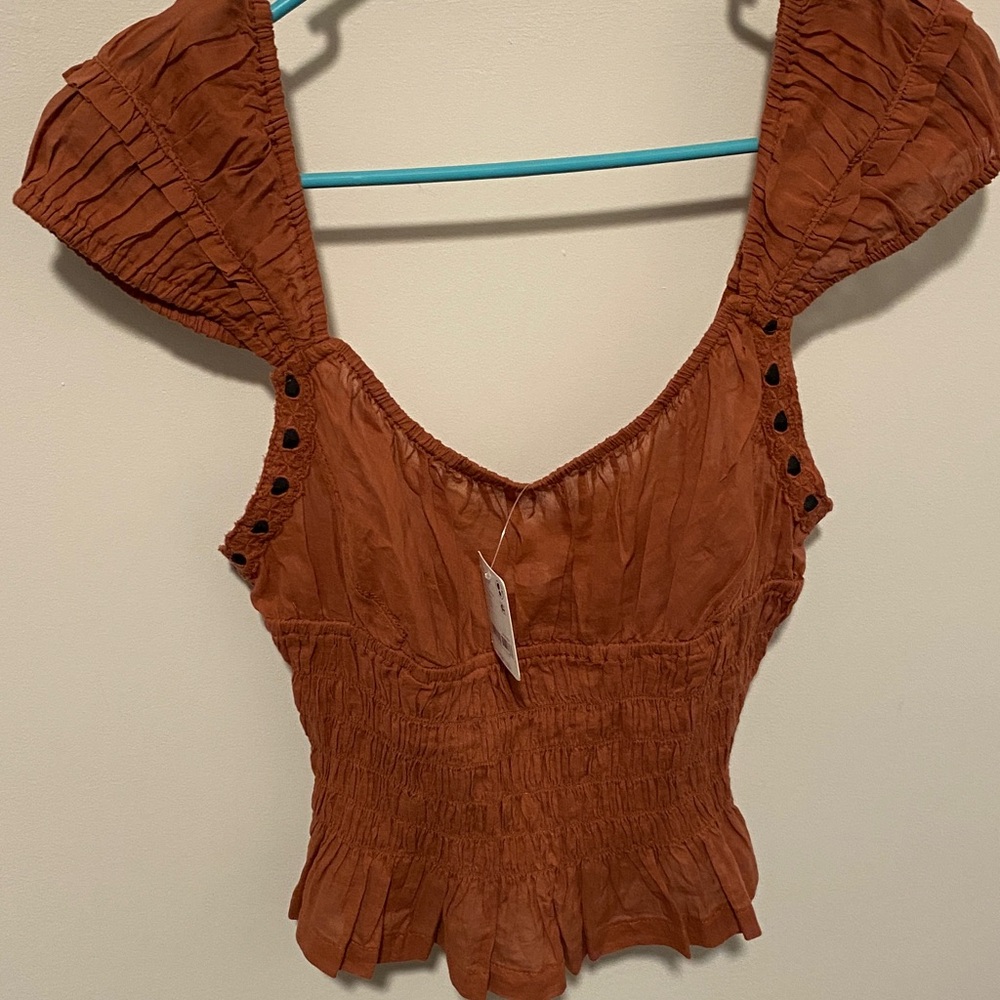 NWT FREE PEOPLE INTIMATELY Sweet On You Top in Maple Syrup